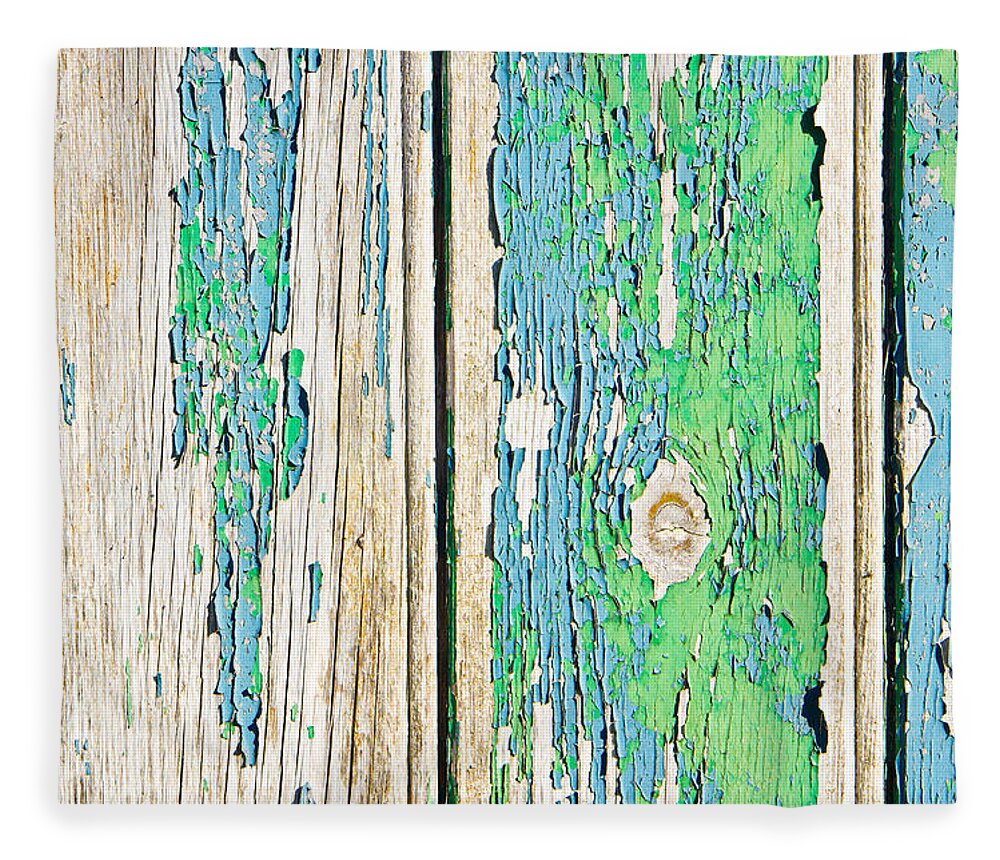 Abstract Fleece Blanket featuring the photograph Weathered wood #32 by Tom Gowanlock