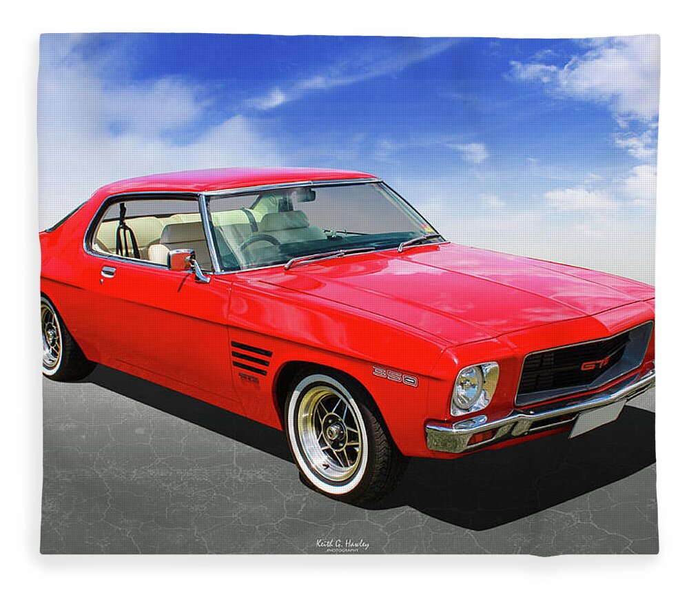 Car Fleece Blanket featuring the photograph 350 Gts by Keith Hawley