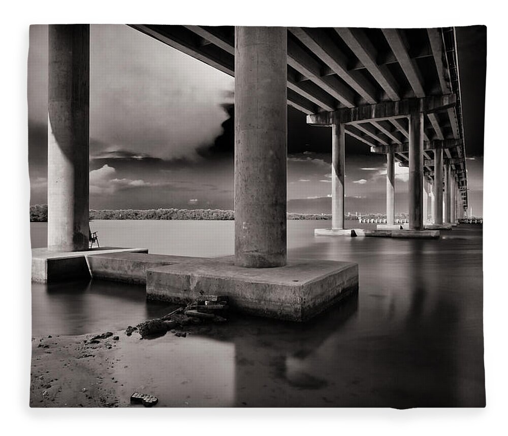 Everglades Fleece Blanket featuring the photograph San Marco Bridge by Raul Rodriguez
