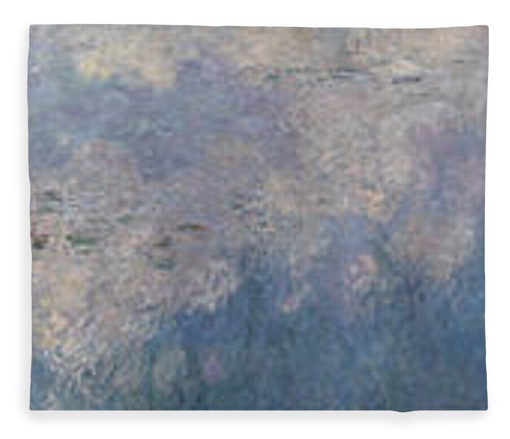 Claude Monet Fleece Blanket featuring the painting Water Lilies by Claude Monet