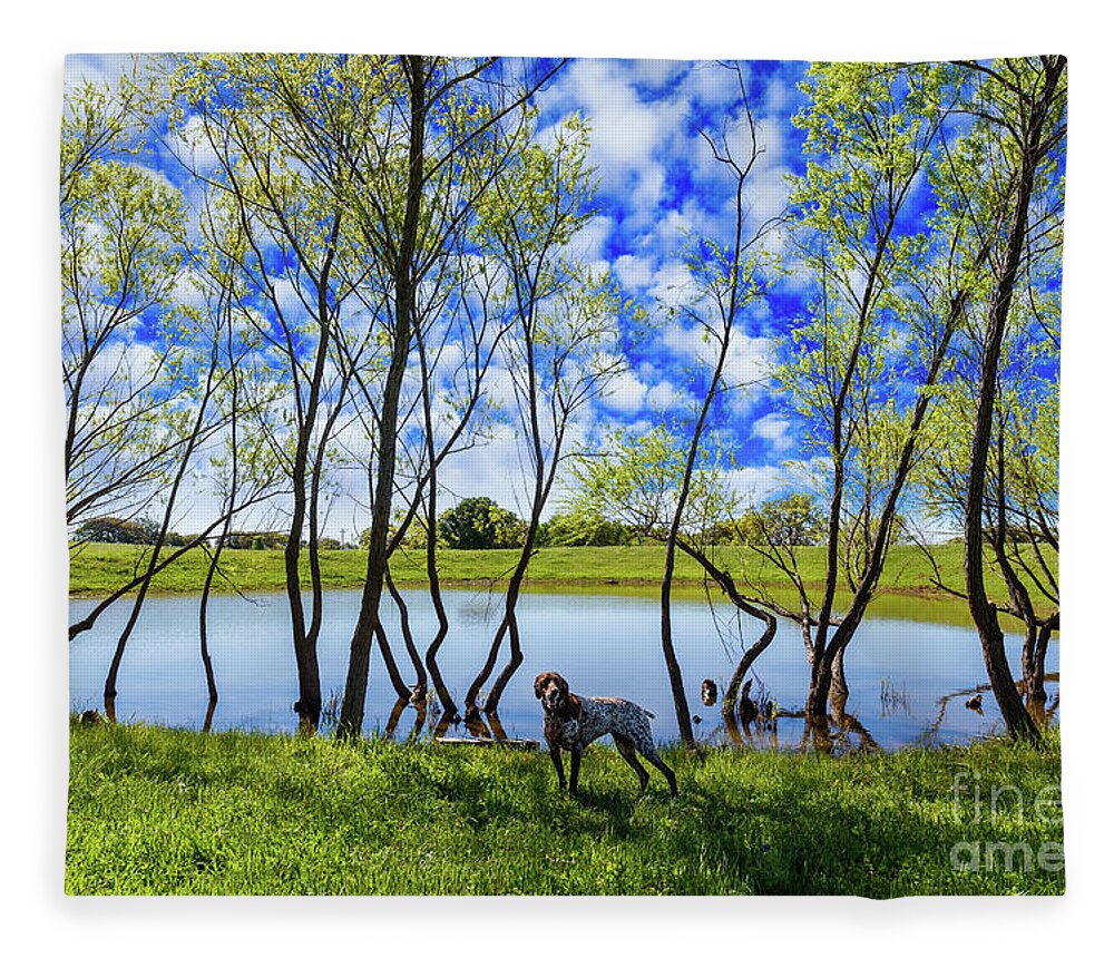 Austin Fleece Blanket featuring the photograph Texas Hill Country by Raul Rodriguez