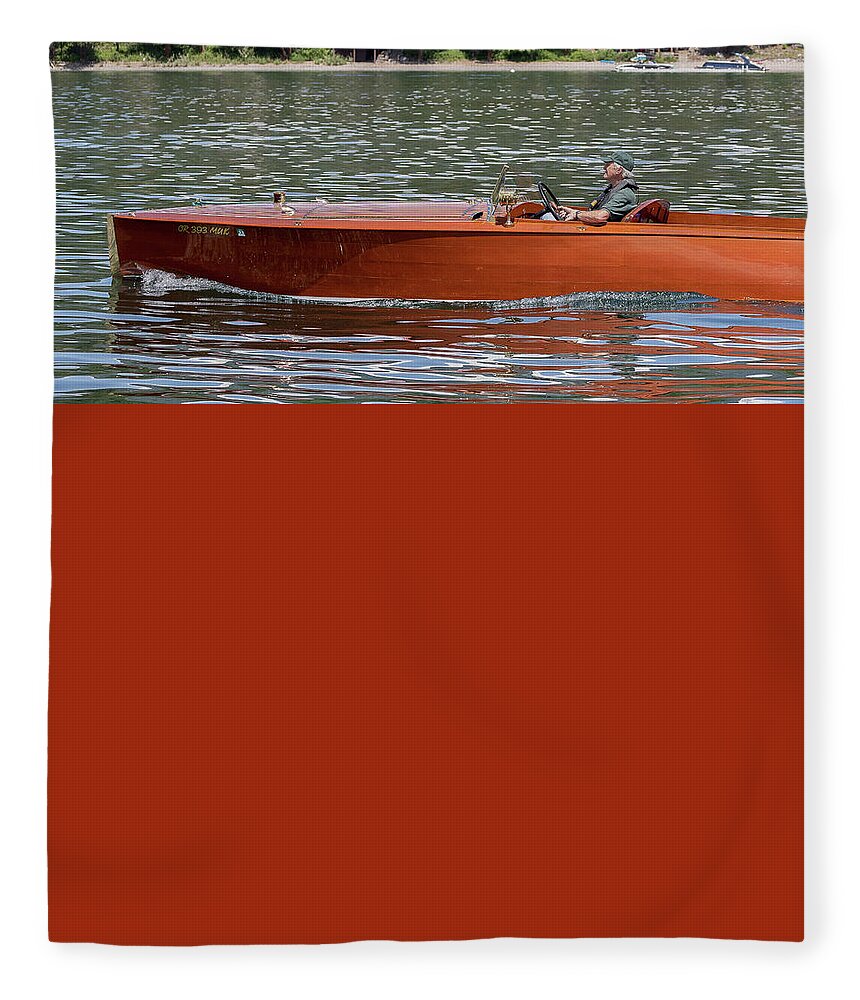 Riva Fleece Blanket featuring the photograph Riva Aquarama - use discount code SGVVMT at check out by Steven Lapkin