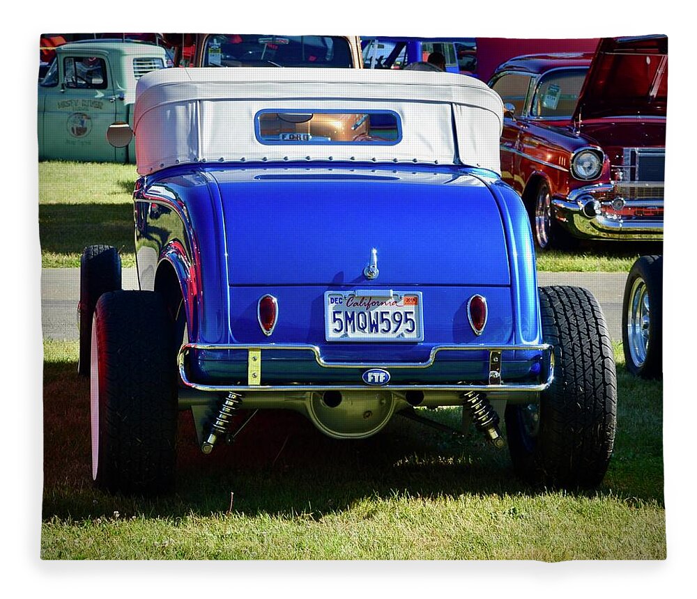  Fleece Blanket featuring the photograph Ford Hotrod #8 by Dean Ferreira