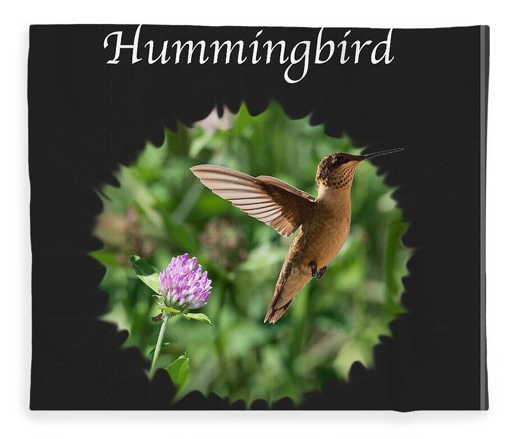 Hummingbird Fleece Blanket featuring the photograph Hummingbird by Holden The Moment