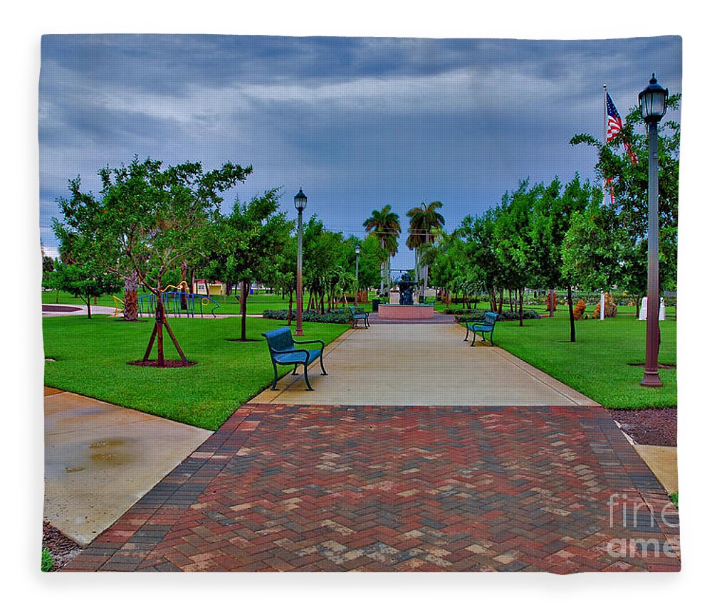 Kelsey Park Fleece Blanket featuring the photograph 9- Kelsey Park, Lake Park, Florida by Joseph Keane