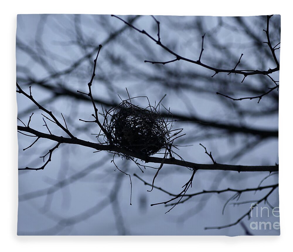 Nest Fleece Blanket featuring the photograph A Bird's Nest by Lara Morrison