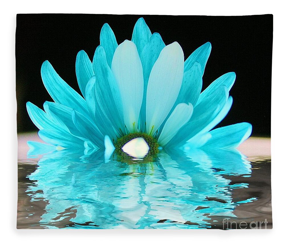 Flower Fleece Blanket featuring the photograph A Float by Julie Lueders 