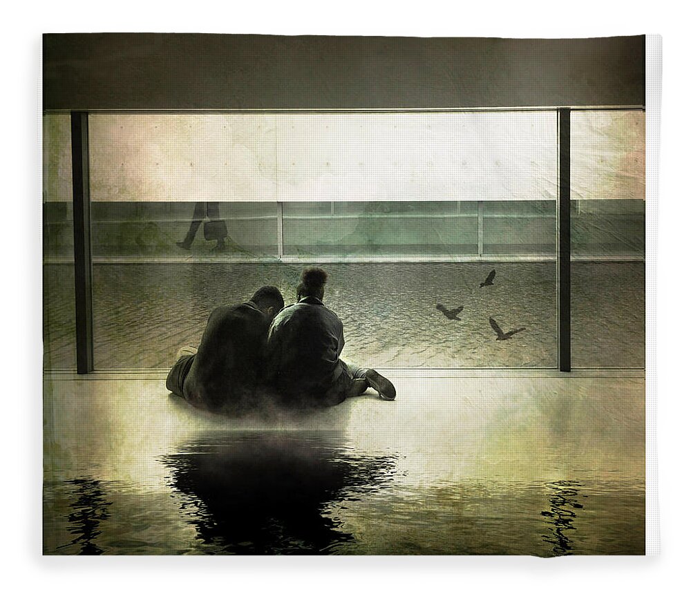 Water Fleece Blanket featuring the photograph A Private Moment by Peggy Dietz