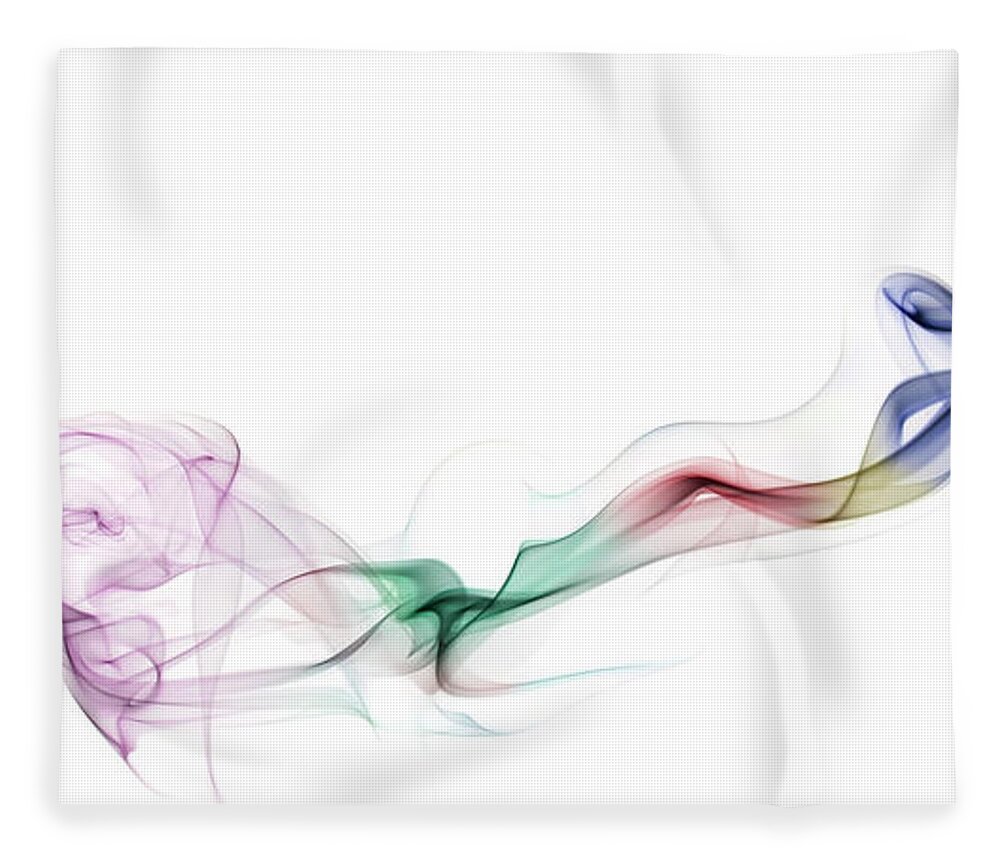 Abstract Fleece Blanket featuring the photograph Abstract smoke by Setsiri Silapasuwanchai