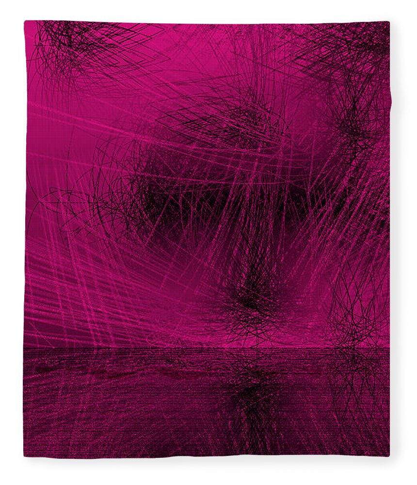 Rithmart Abstract Lines Organic Random Computer Digital Shapes Abstract Acanvas Algorithm Art Below Colors Designed Digital Display Drawn Images Number One Organic Recursive Reflection Series Shadowy Shapes Small Streaming Using Watery Fleece Blanket featuring the digital art Ac-2-10 by Gareth Lewis