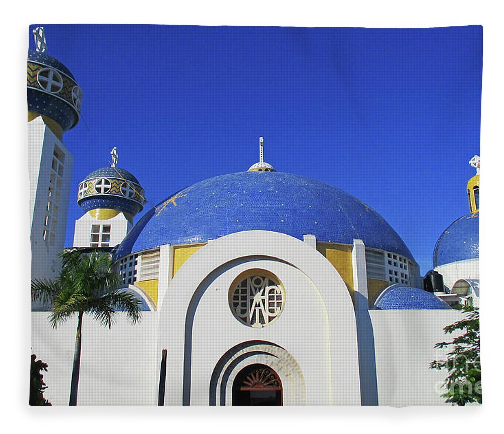 Acapulco Fleece Blanket featuring the photograph Acapulco Cathedral 11 by Randall Weidner