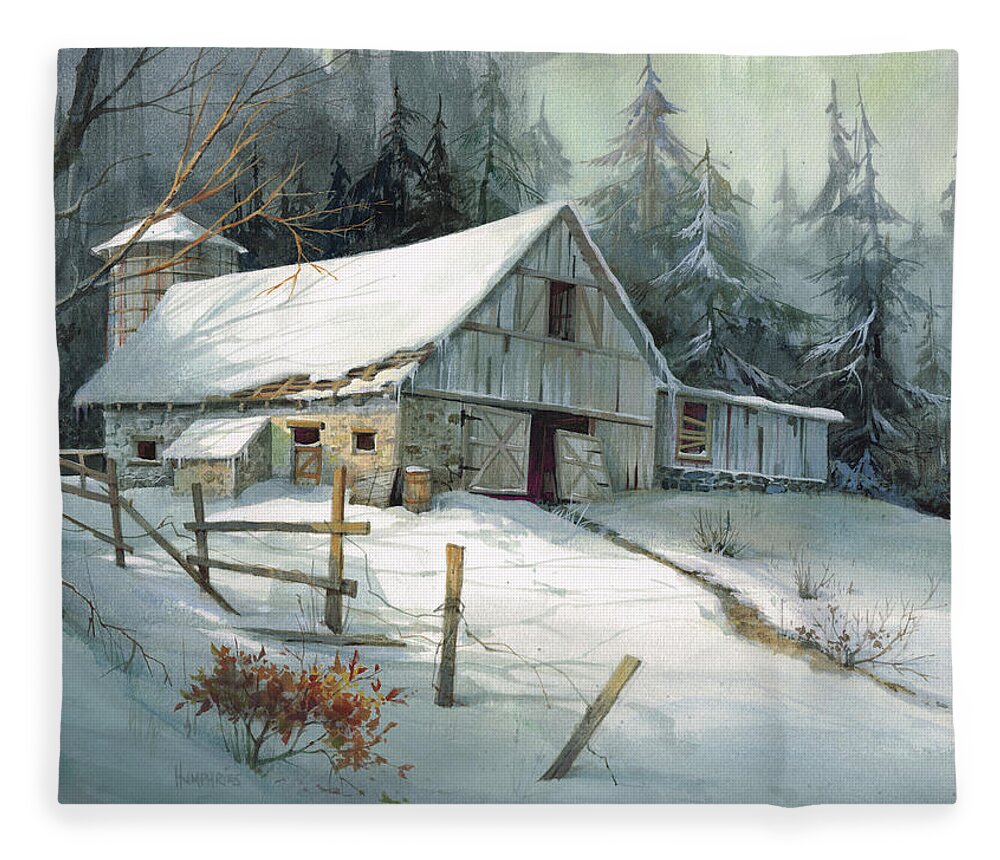 Michael Humphries Fleece Blanket featuring the painting Ageless Beauty by Michael Humphries