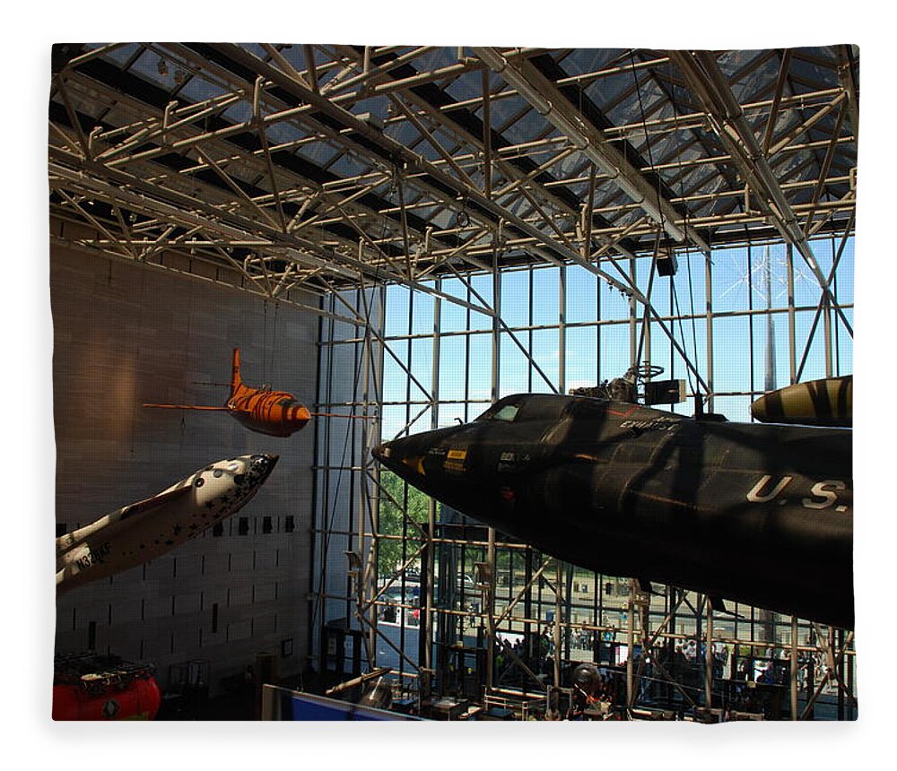 Air And Space Museum Fleece Blanket featuring the photograph Air and Space Museum by Kenny Glover