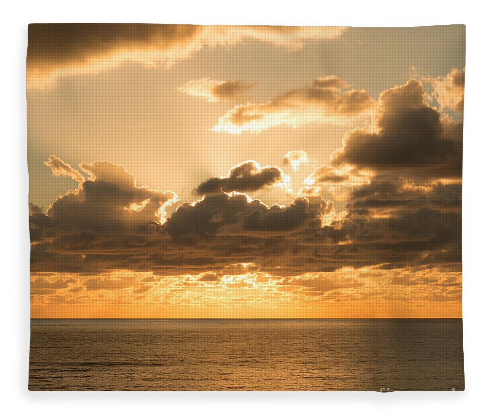 Ocean Fleece Blanket featuring the photograph All That Glitters by Ana V Ramirez