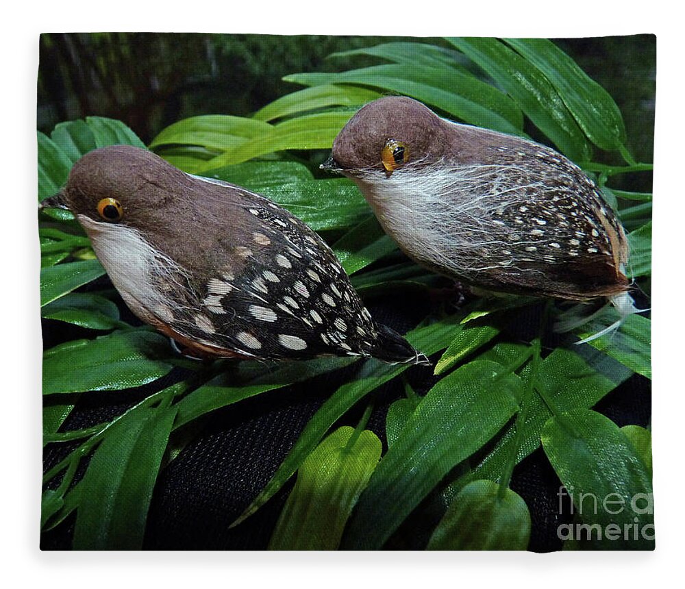Couple Fleece Blanket featuring the photograph An old couple these two birds by Eva-Maria Di Bella