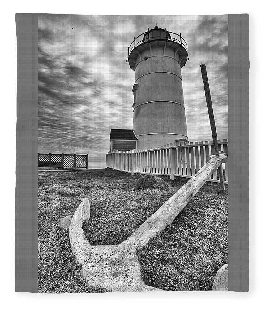 Lighthouse Fleece Blanket featuring the photograph Anchor Lighthouse by Dillon Kalkhurst