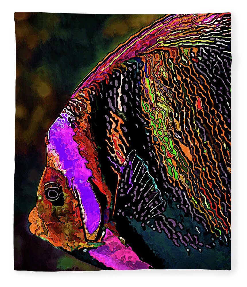 Nature Fleece Blanket featuring the digital art Angel Face 2 by ABeautifulSky Photography by Bill Caldwell