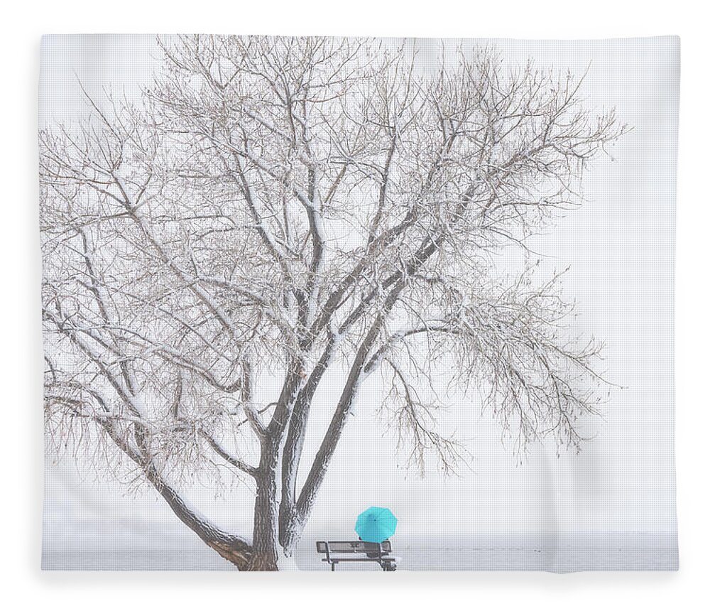 Winter Fleece Blanket featuring the photograph Another Winter Alone by Darren White