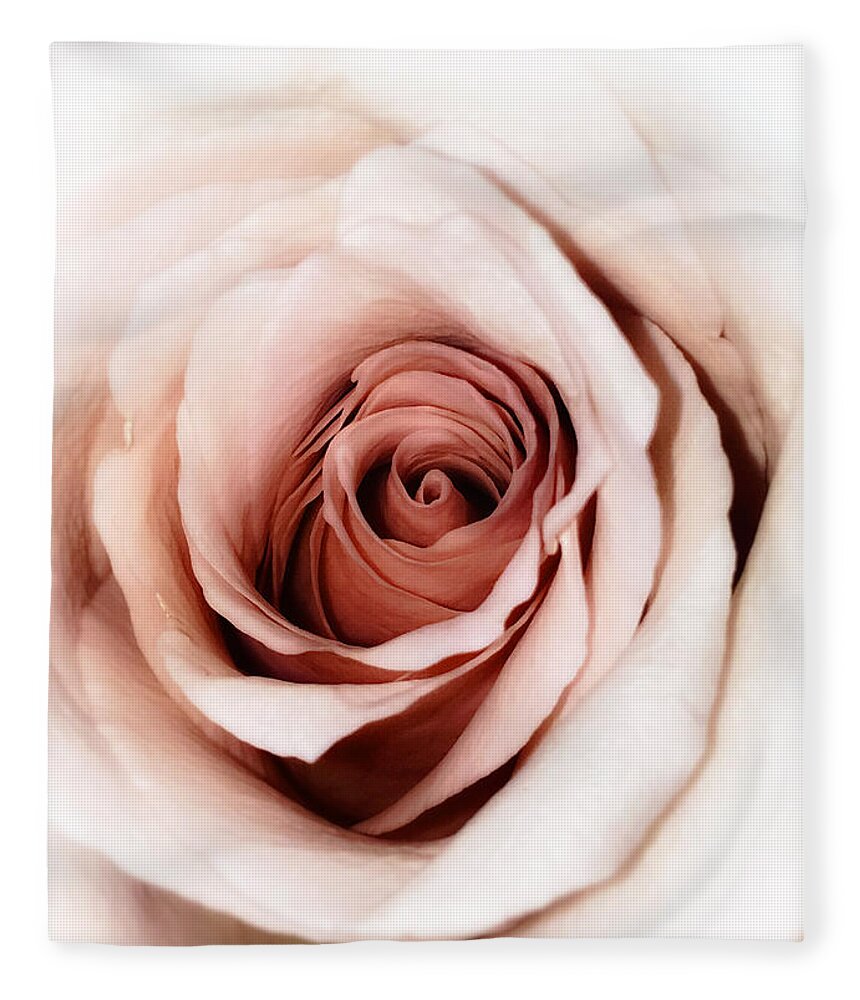 Vintage Fleece Blanket featuring the photograph Antique Rose by Nathan Little