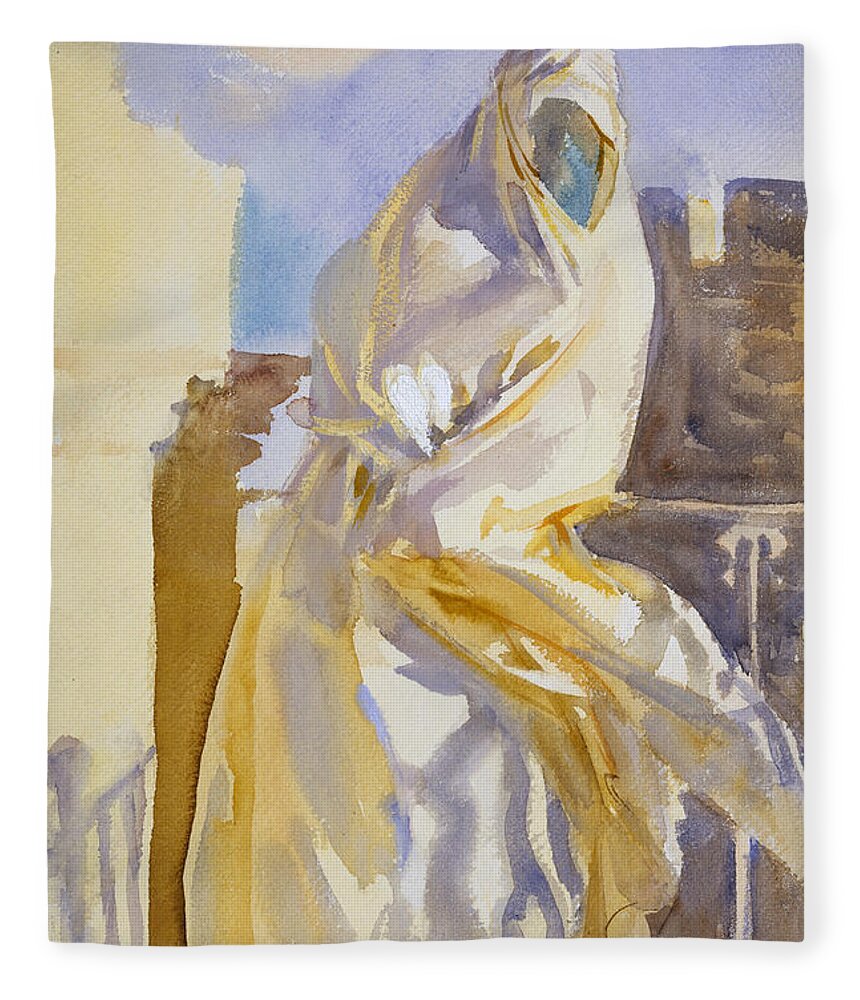 John Singer Sargent Fleece Blanket featuring the painting Arab Woman by John Singer Sargent