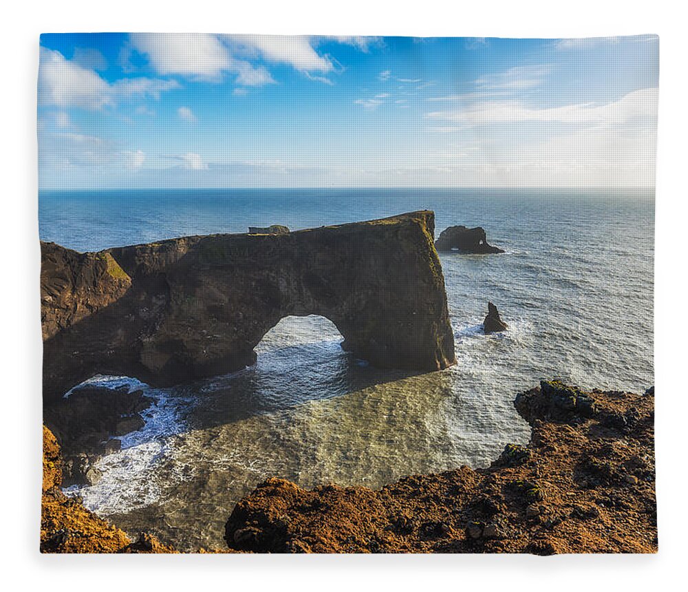 Arch Fleece Blanket featuring the photograph Arch by James Billings