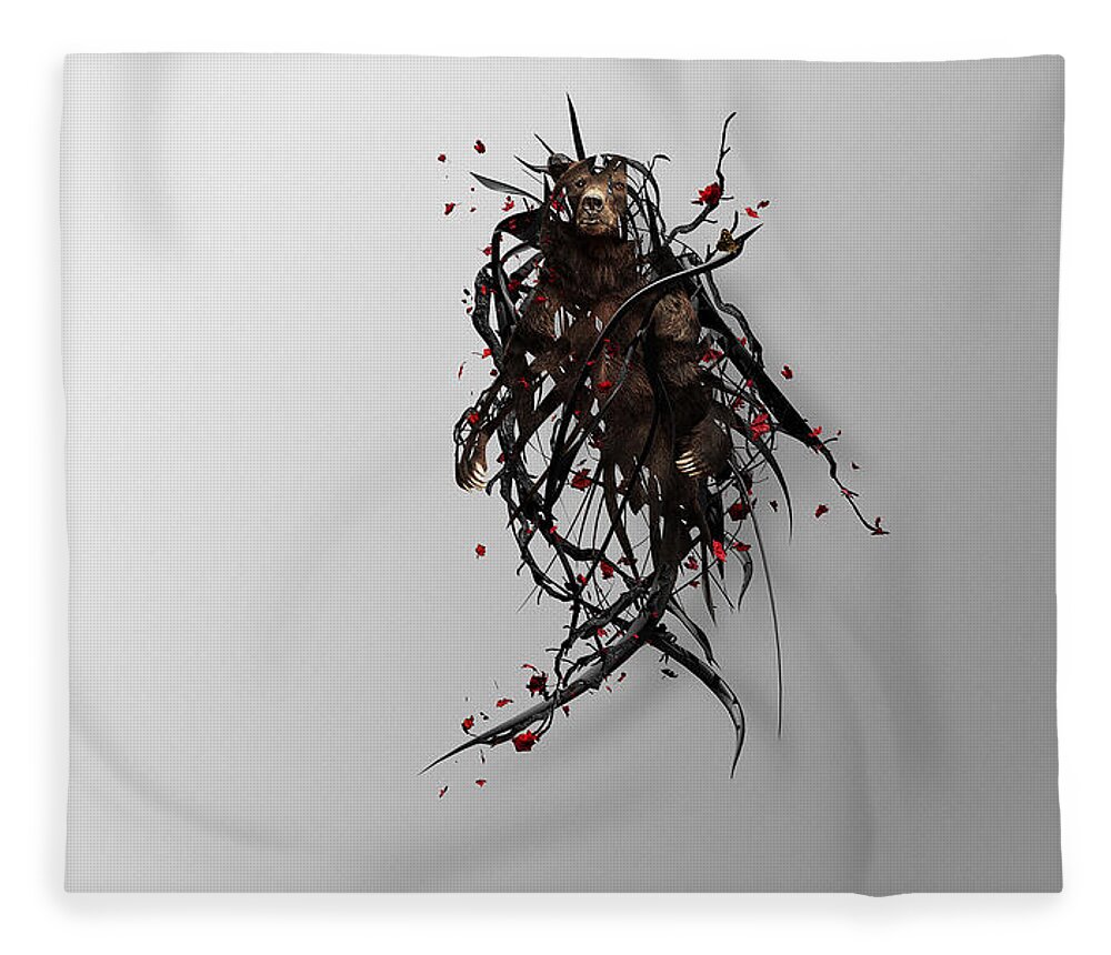 Artistic Fleece Blanket featuring the digital art Artistic by Maye Loeser
