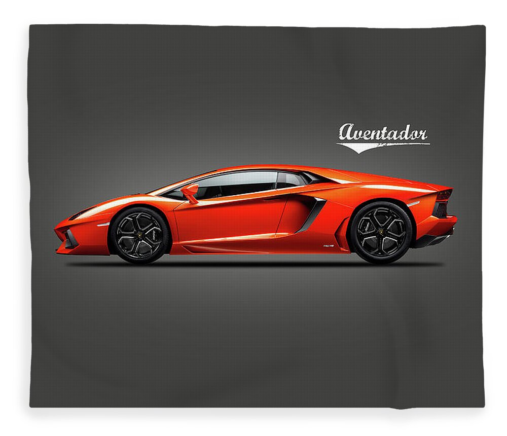 Lamborghini Aventador Fleece Blanket featuring the photograph Aventador by Mark Rogan