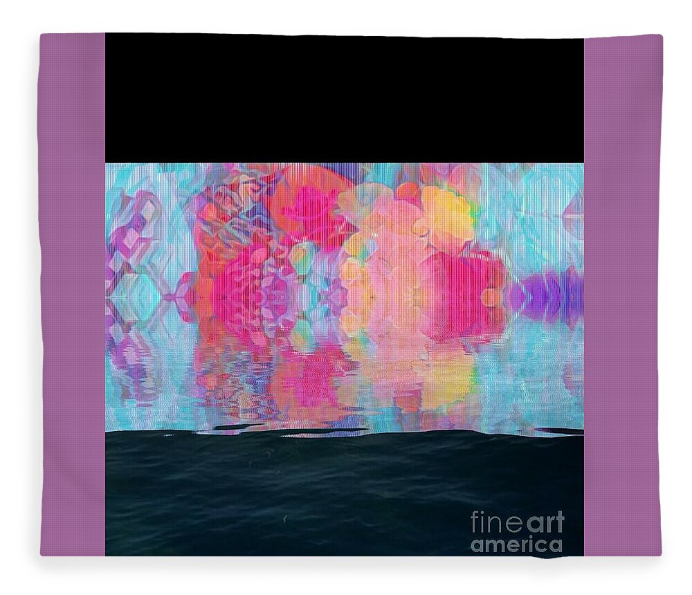 Reflection Fleece Blanket featuring the photograph Arty reflection by Steven Wills