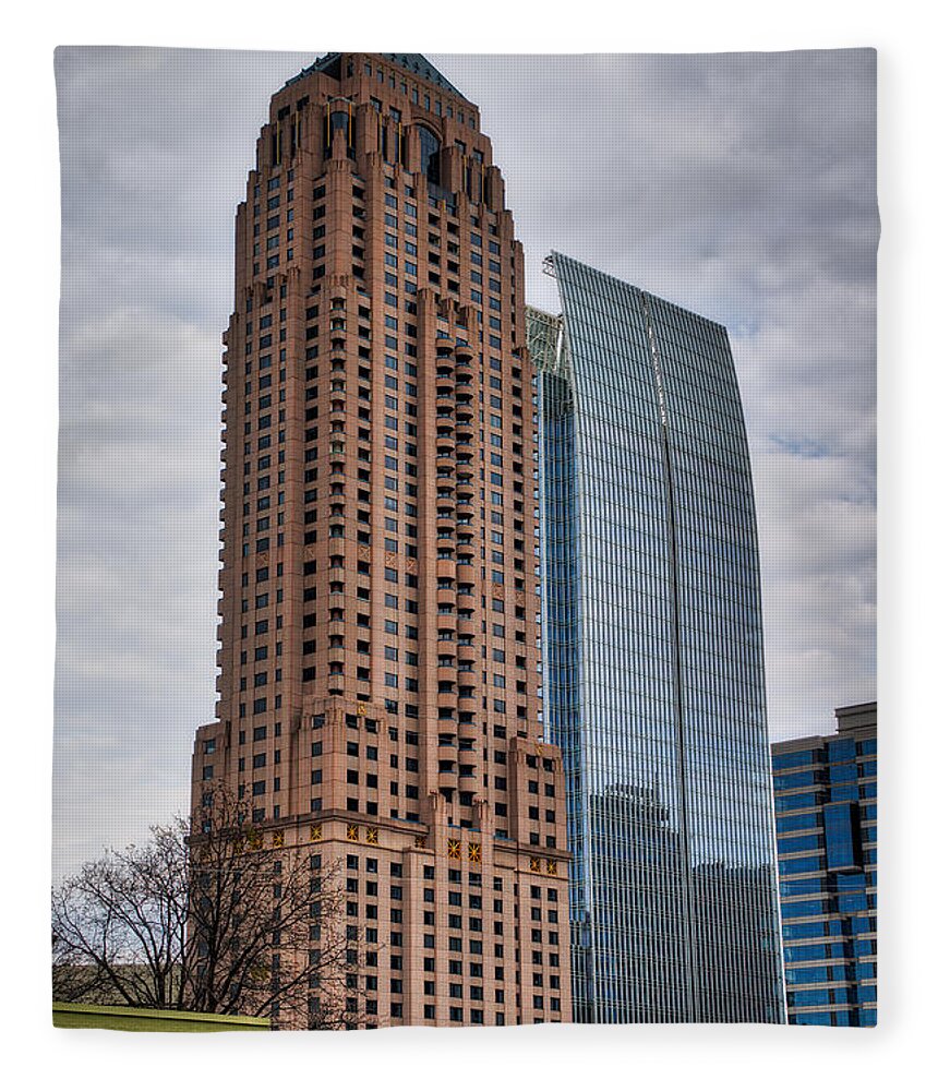 Building Fleece Blanket featuring the photograph Atlanta Highrise by Brett Engle