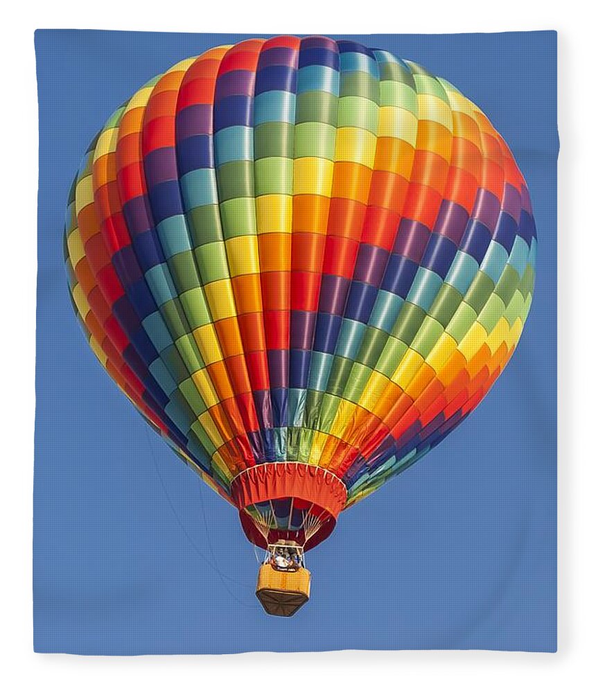 Adventure Fleece Blanket featuring the photograph Ballooning in Color by Anthony Sacco
