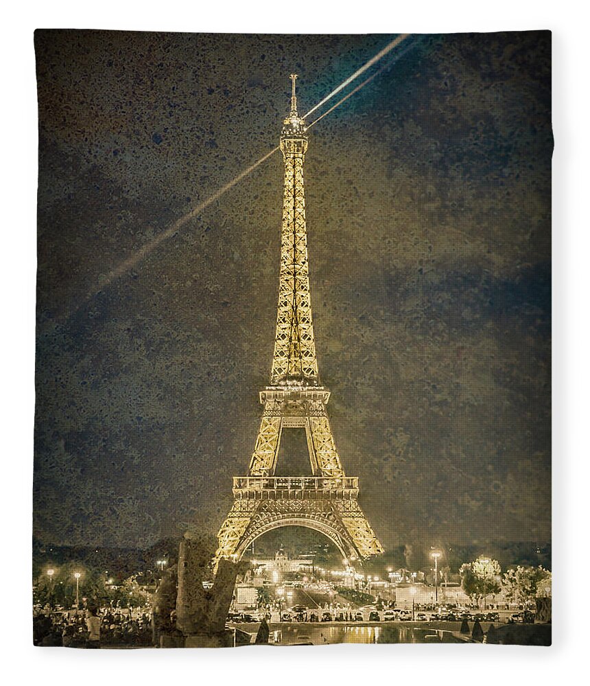 Eiffel Tower Fleece Blanket featuring the photograph Paris, France - Beacon by Mark Forte