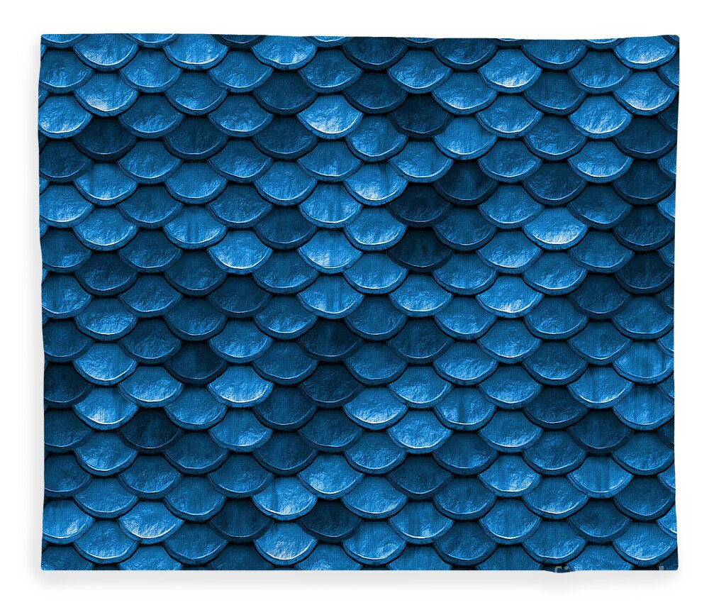 Beautiful Bahama blue mermaid fish Scales Fleece Blanket by Tina Lavoie -  Pixels