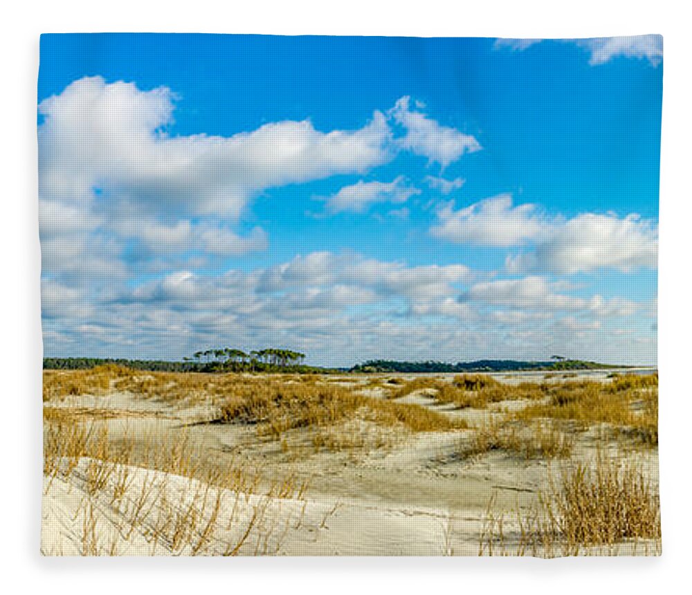 Seascape Fleece Blanket featuring the photograph Beautiful Day by David Smith