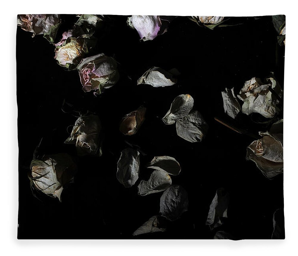 Roses Fleece Blanket featuring the photograph Beautiful Mess by Randi Grace Nilsberg