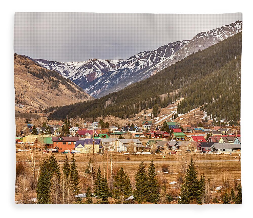 Colorado Fleece Blanket featuring the photograph Beautiful Silverton Colorado by James BO Insogna