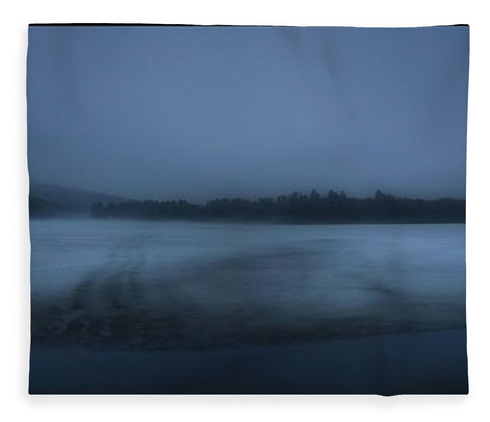Berry Pond Fleece Blanket featuring the photograph Berry Pond Twilight by John Meader