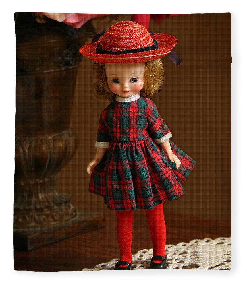 Betsy Fleece Blanket featuring the photograph Betsy Doll by Marna Edwards Flavell