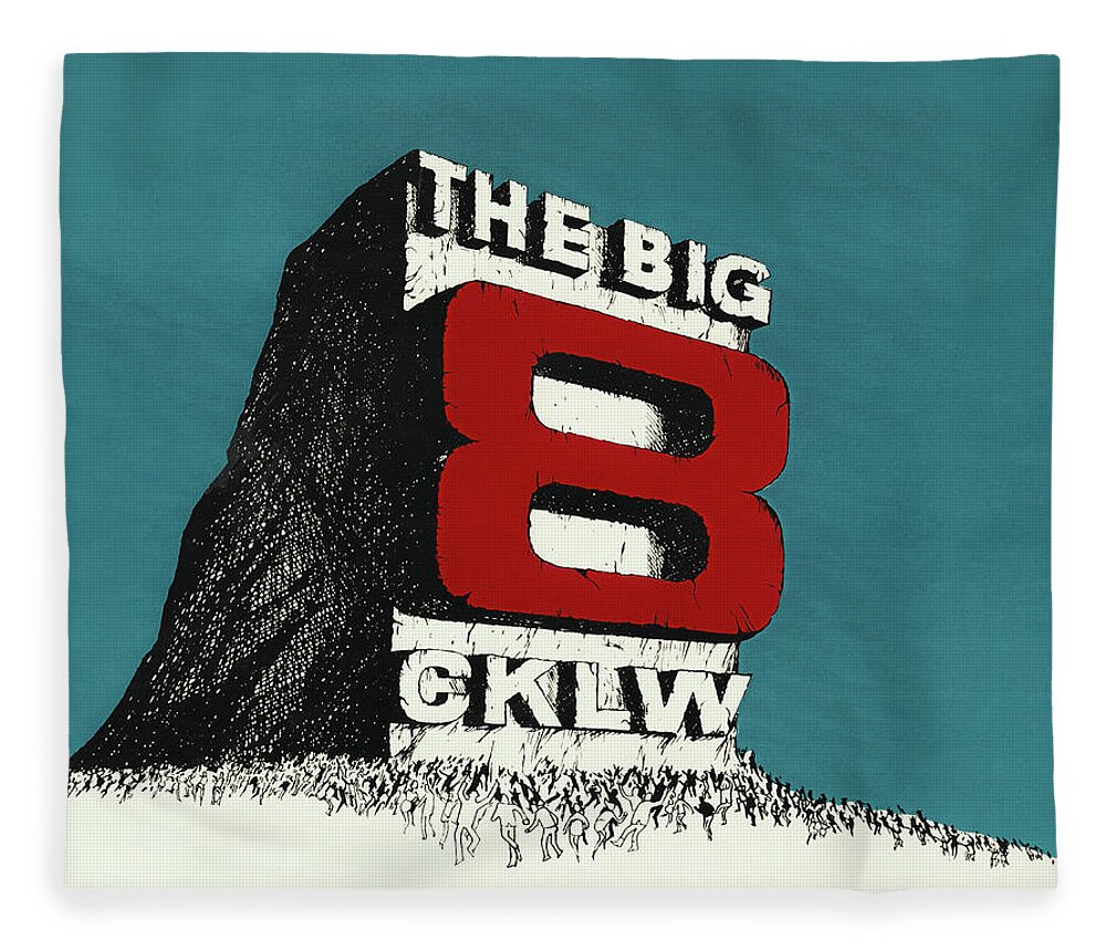 Cklw Fleece Blanket featuring the photograph Big 8 Monolith by Thomas Leparskas