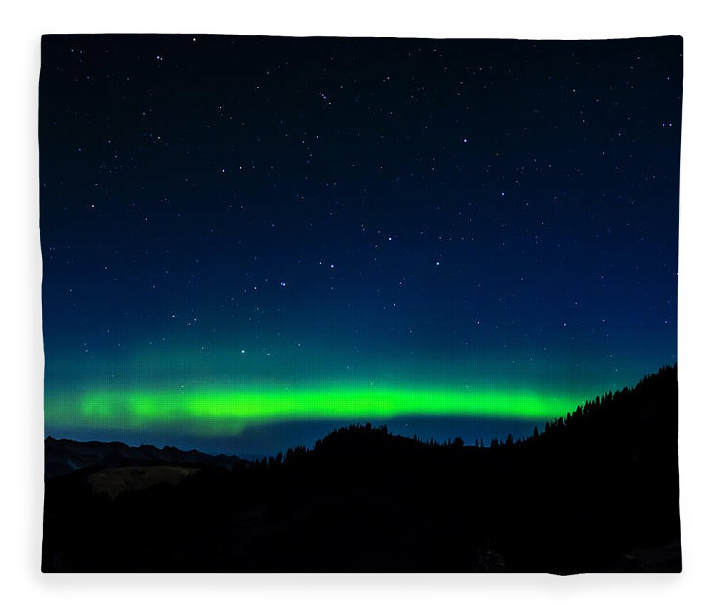 Northern Fleece Blanket featuring the photograph Big Dipper Northern Lights by Pelo Blanco Photo