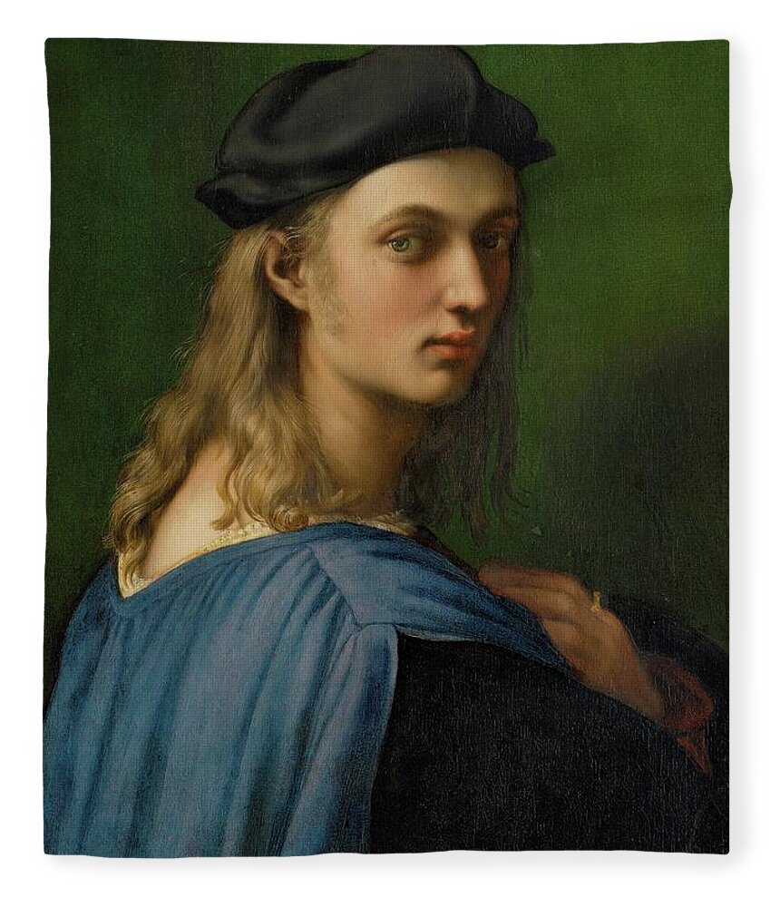 Raphael Fleece Blanket featuring the painting Bindo Altoviti by Raphael da Urbino