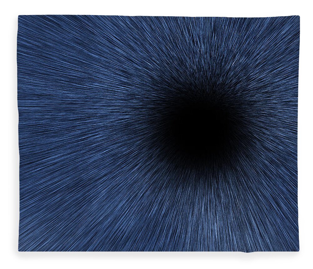 Stars Fleece Blanket featuring the digital art Black Hole by Pelo Blanco Photo