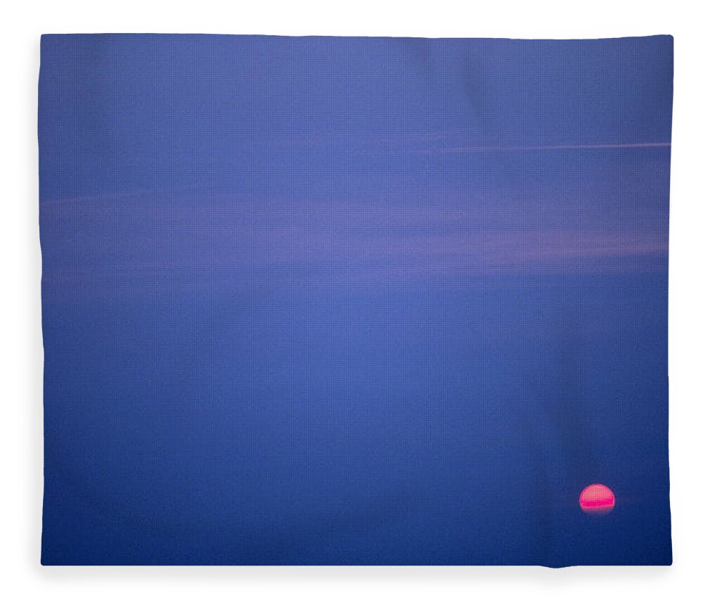 Sun Fleece Blanket featuring the photograph Blue northern night by Heiko Koehrer-Wagner