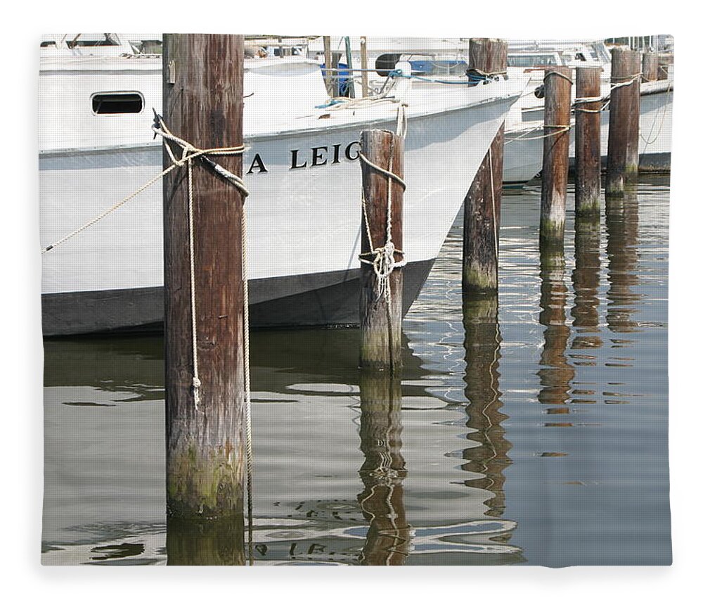Boats Fleece Blanket featuring the photograph Boats by Jeff Floyd CA