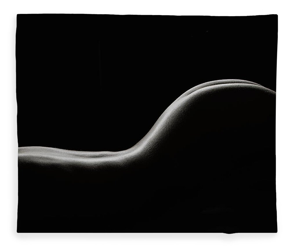 Nude Fleece Blanket featuring the photograph Bodyscape 230 V2 by Michael Fryd