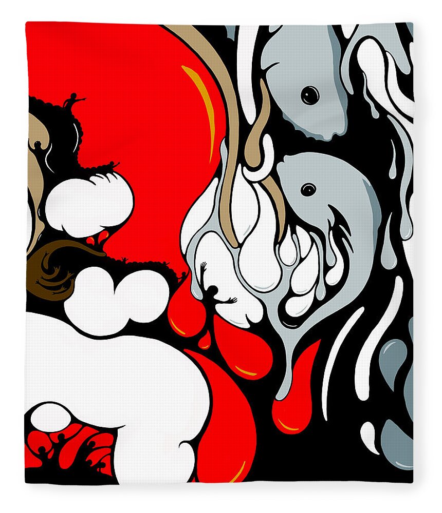Female Fleece Blanket featuring the digital art Boiling Point by Craig Tilley