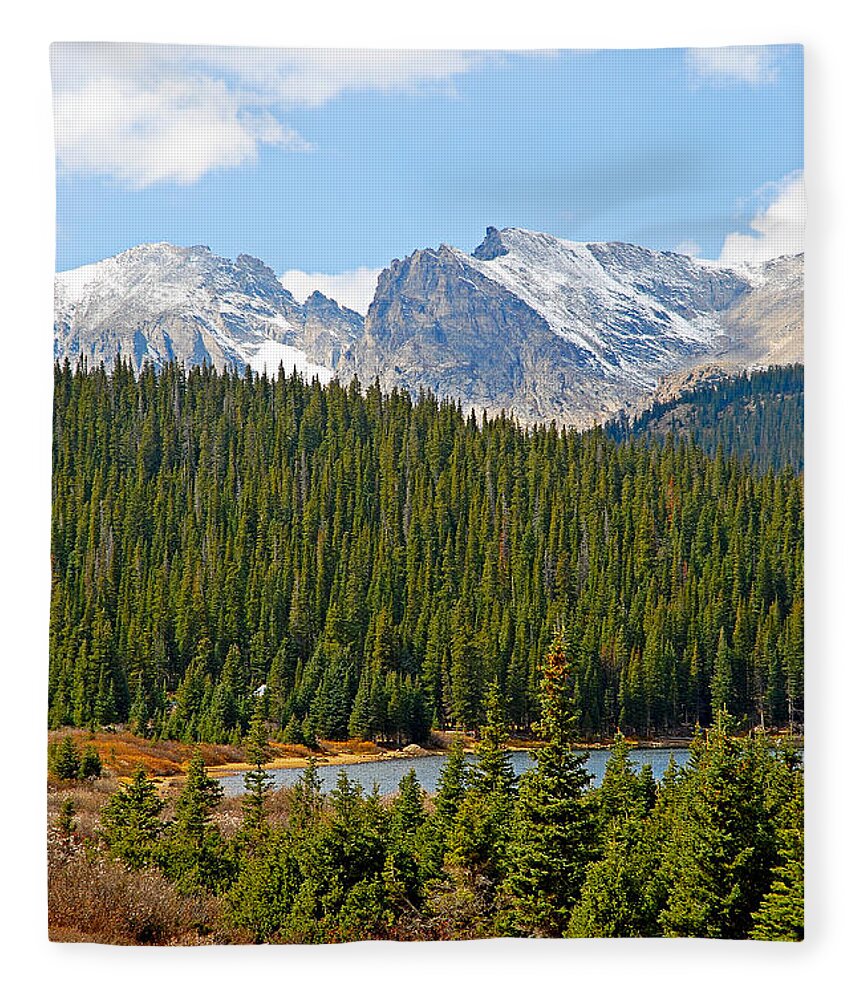 Brainard Fleece Blanket featuring the photograph Brainard Lake Study 1 by Robert Meyers-Lussier