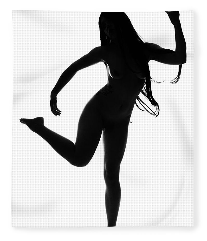 Artistic Fleece Blanket featuring the photograph Brisk Dance by Robert WK Clark
