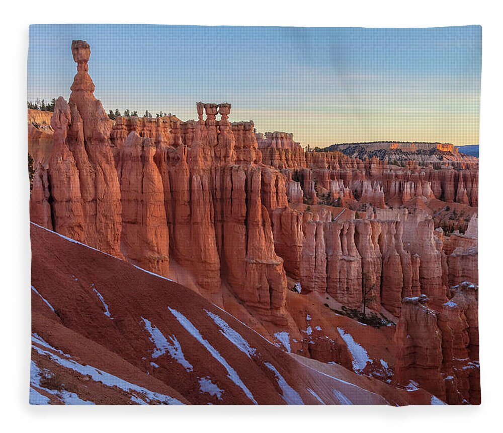 Bryce Canyon National Park Fleece Blanket featuring the photograph Bryce Canyon Morning by Jonathan Nguyen