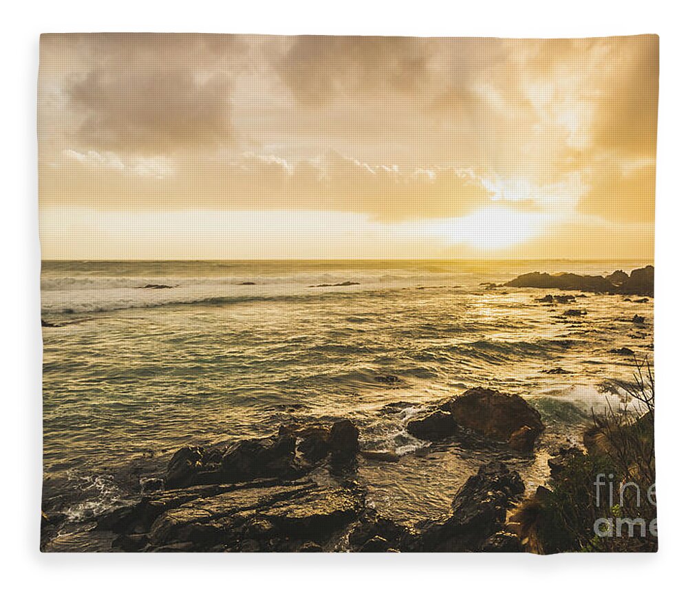 Water Fleece Blanket featuring the photograph Calm after the storm by Jorgo Photography
