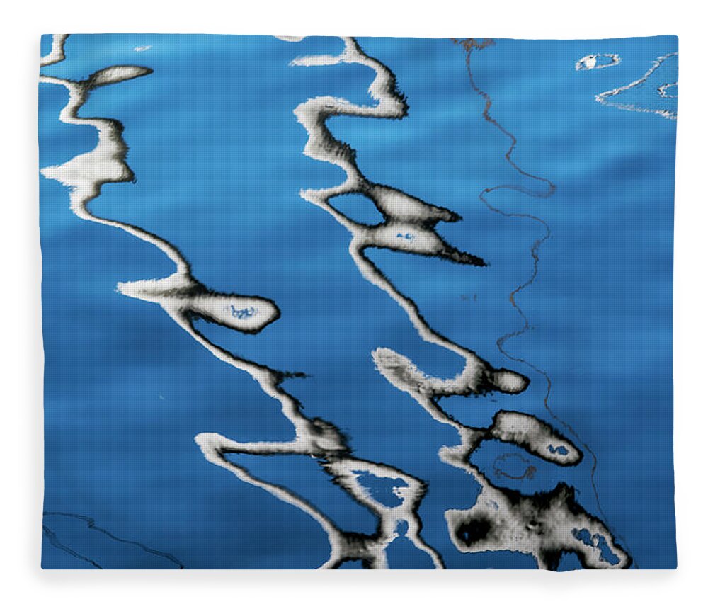 Urban Fleece Blanket featuring the photograph Canal Reflections 2 by Stuart Allen